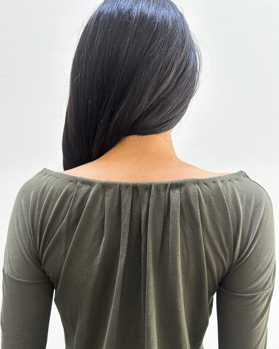 Gucci Ruched Tie-Front Top