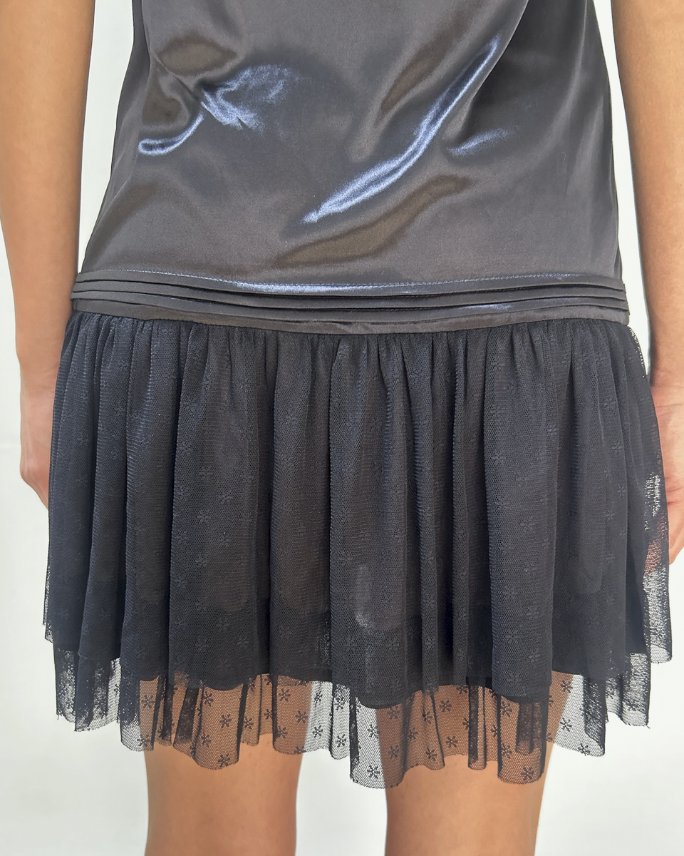 Vintage Slip Drop-Waist Dress