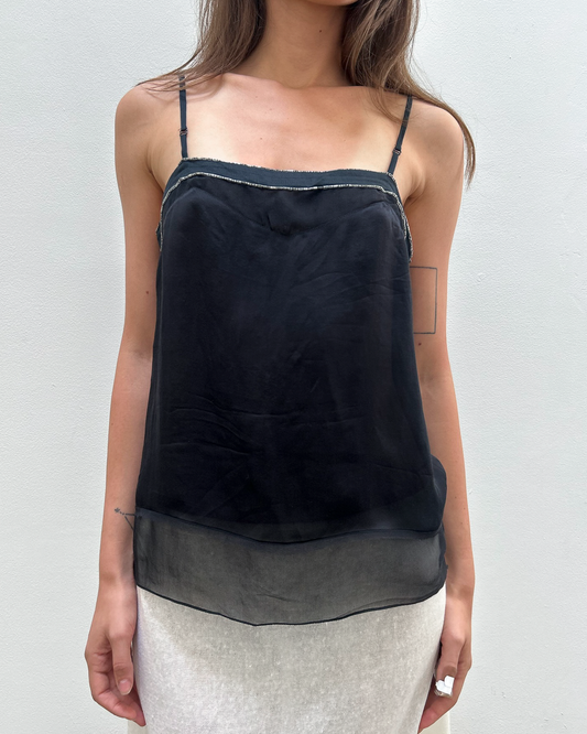 Chloé by Phoebe Philo SS2005 Silk Beaded Top