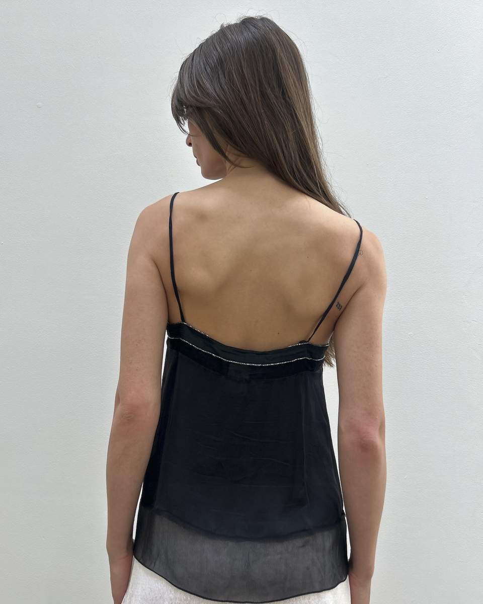 Chloé by Phoebe Philo SS2005 Silk Beaded Top