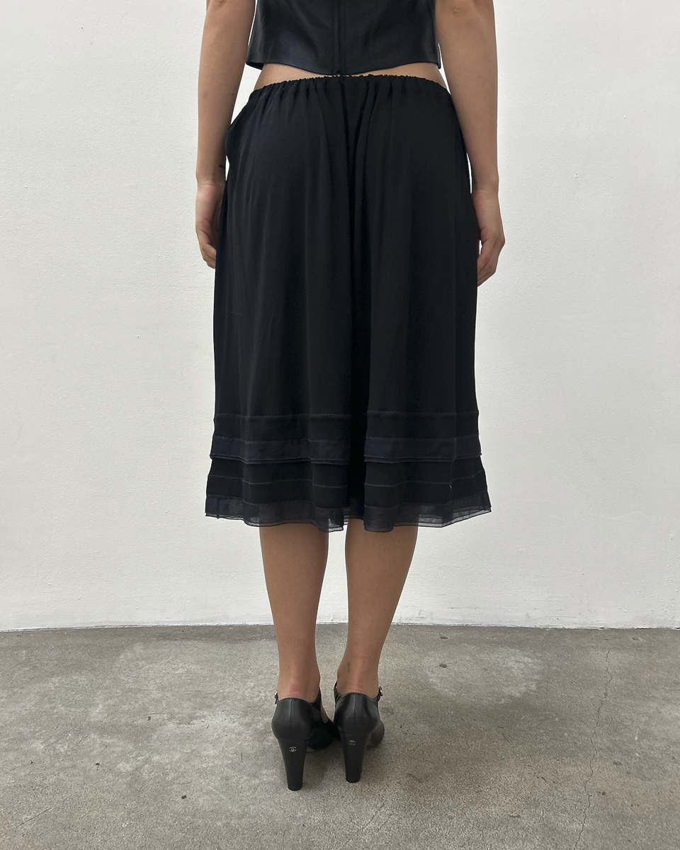 Chanel SS2002 Drawstring Skirt