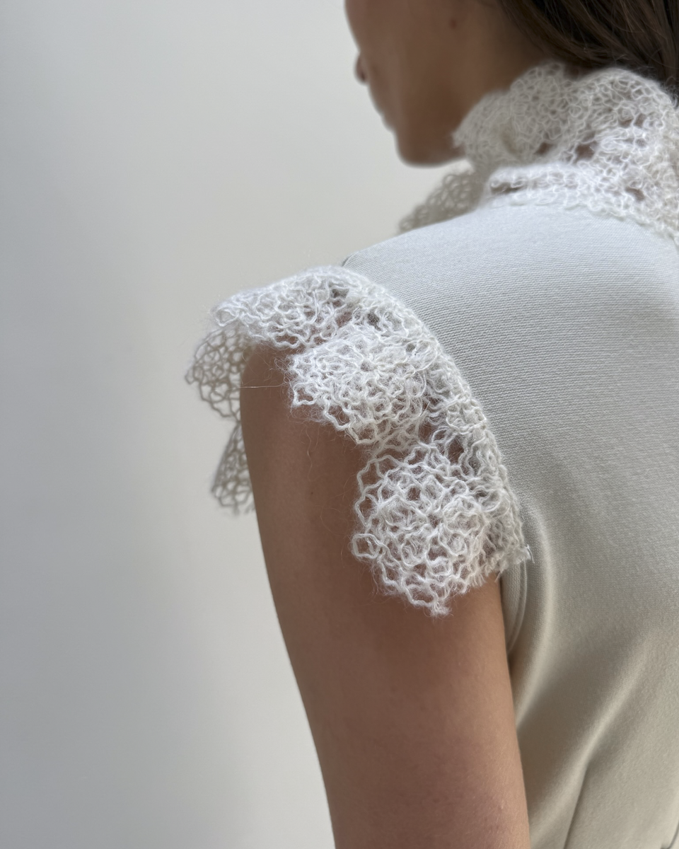 Paola Frani Lace-Trim Dress