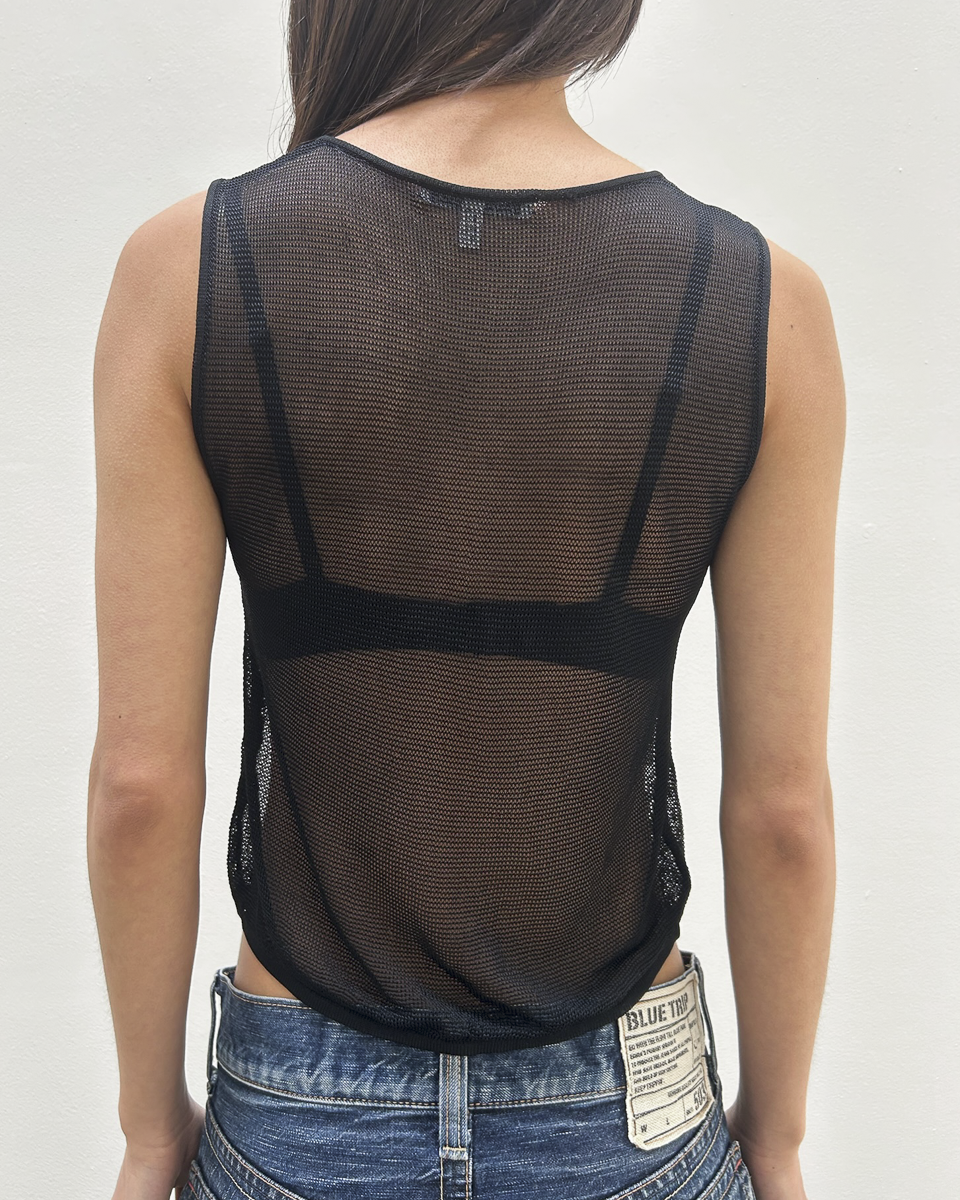 Emporio Armani Mesh Tank Top