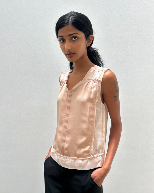 Chloé by Phoebe Philo FW2005 Pintuck Top
