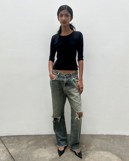 Edwin 505 Selvedge Distressed Denim
