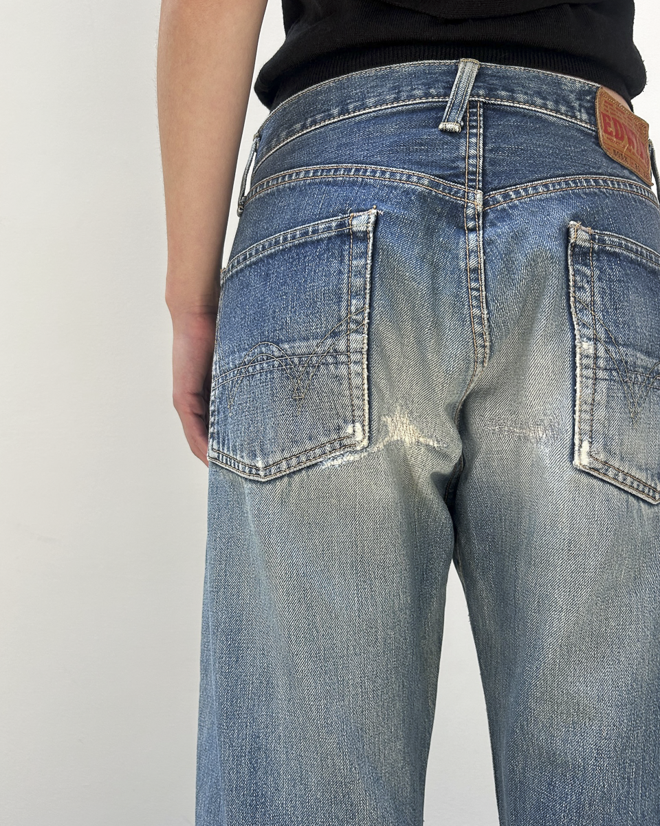 Edwin 505 Selvedge 31/34 Patched Denim