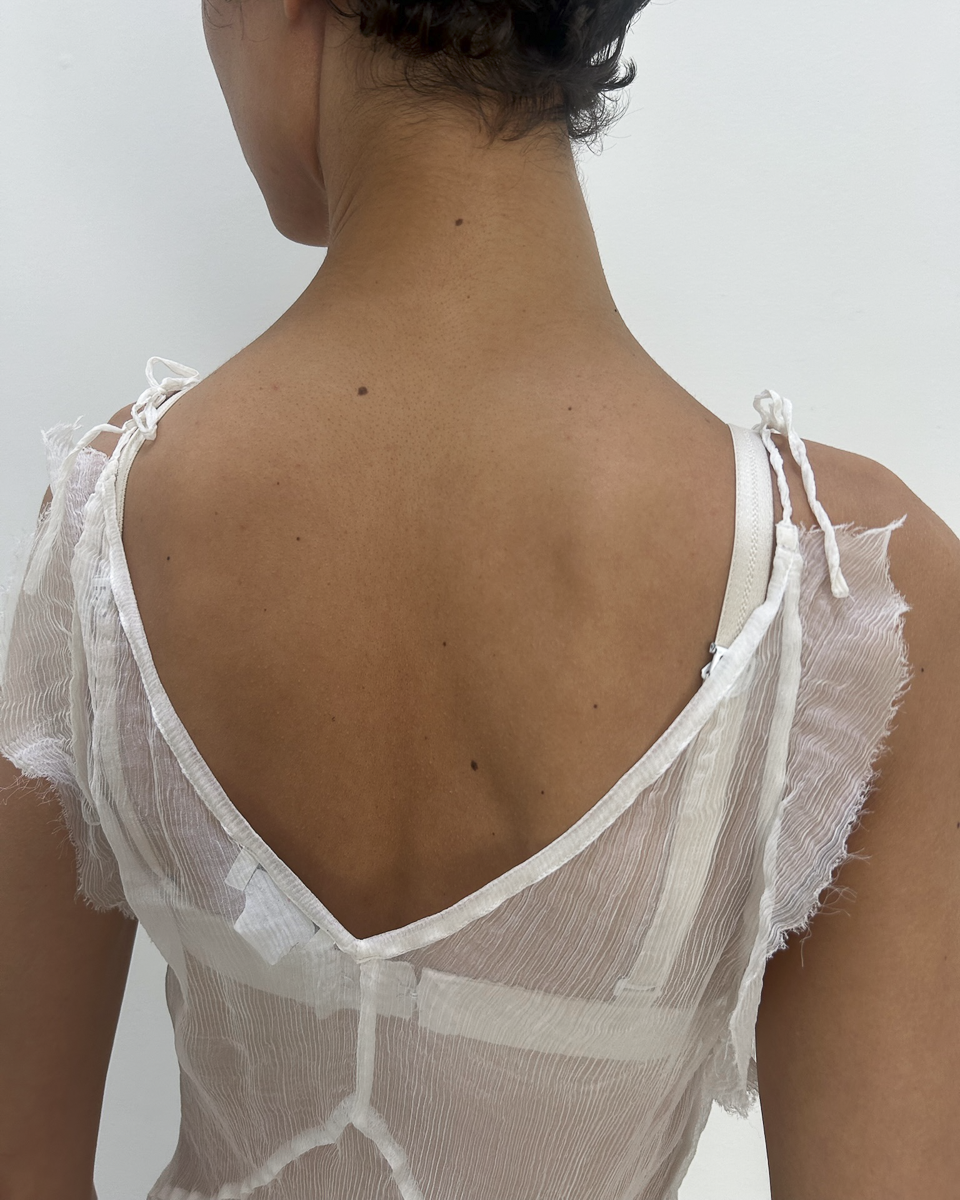 Dries Van Noten Silk Sheer Top