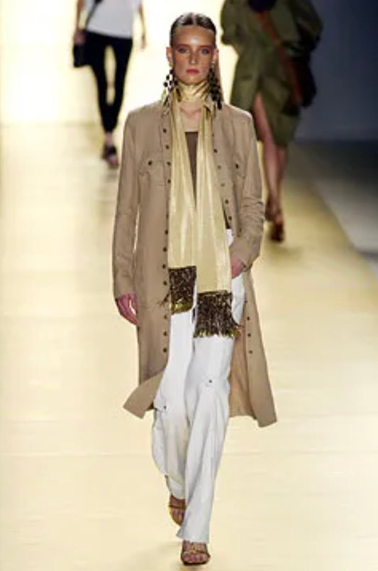 Céline by Michael Kors SS2003 Linen-Blend Coat