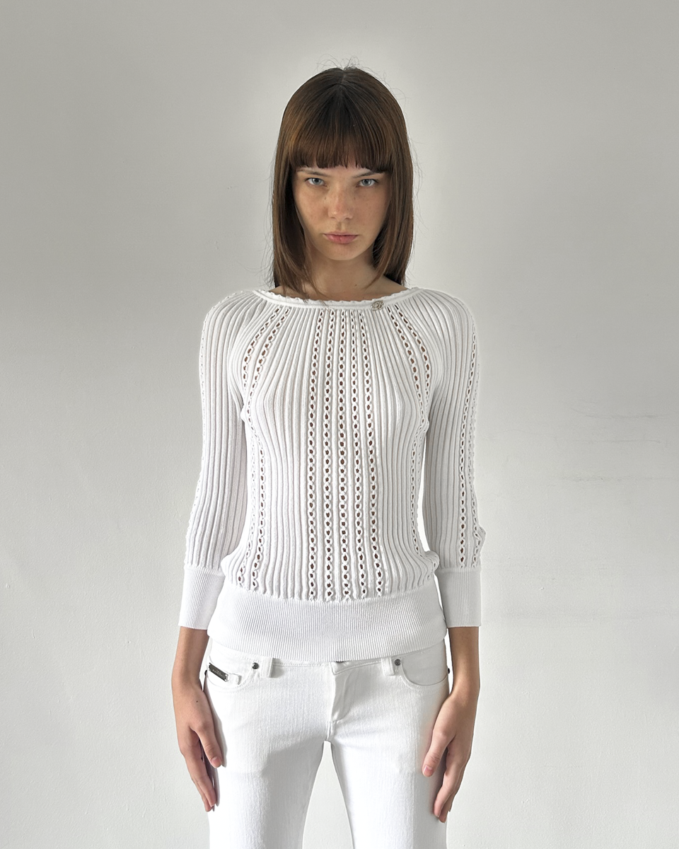 Blumarine Quarter Sleeve Top