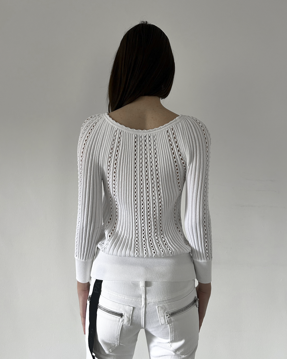 Blumarine Quarter Sleeve Top