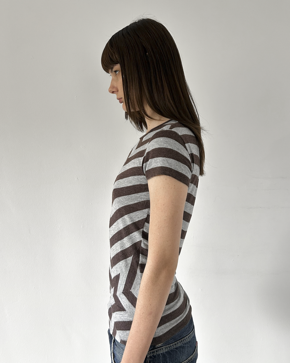 Emporio Armani Striped Star Top