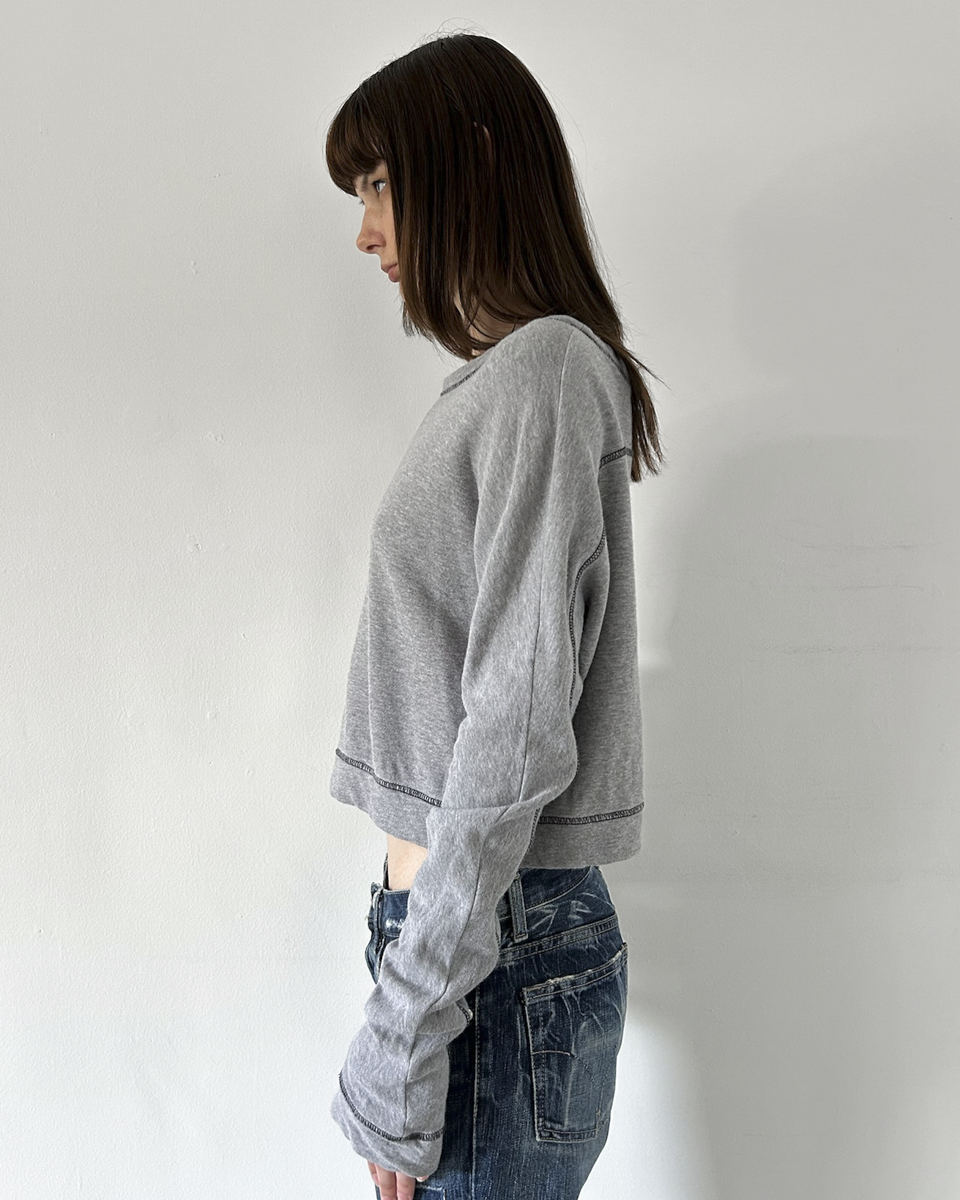 Y’s Yohji Yamamoto (2000s) Cropped Sweatshirt