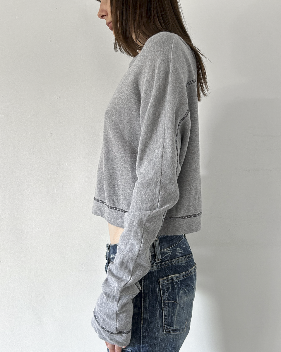 Y’s Yohji Yamamoto (2000s) Cropped Sweatshirt