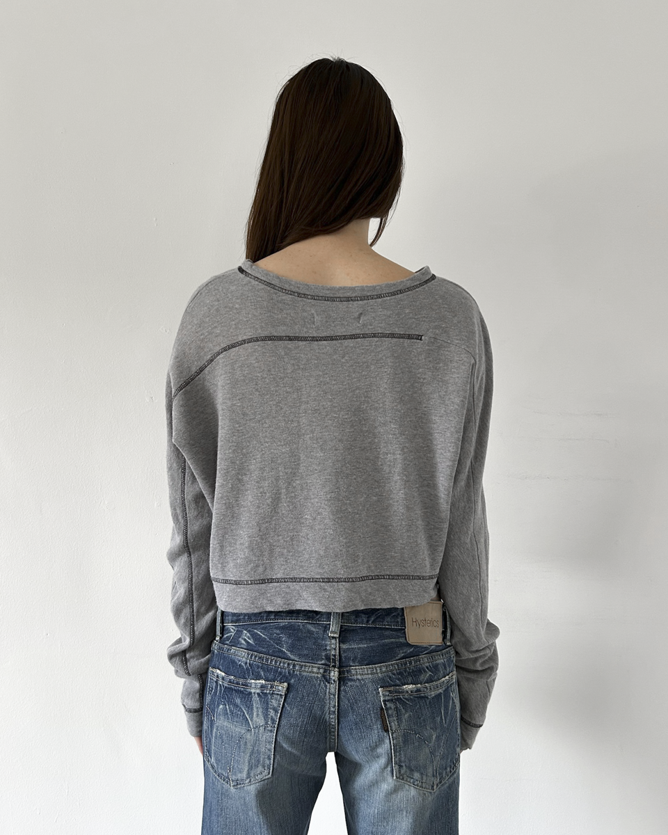 Y’s Yohji Yamamoto (2000s) Cropped Sweatshirt