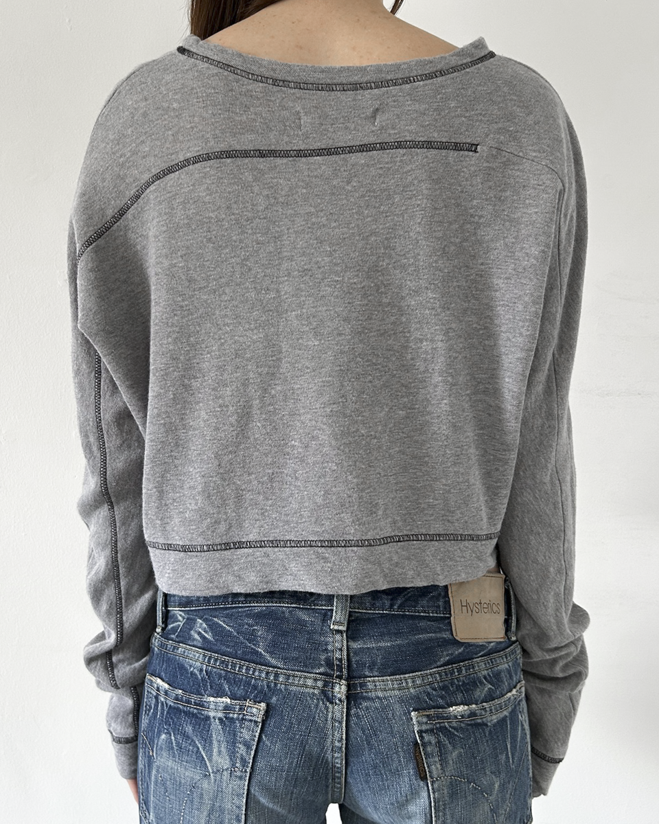 Y’s Yohji Yamamoto (2000s) Cropped Sweatshirt