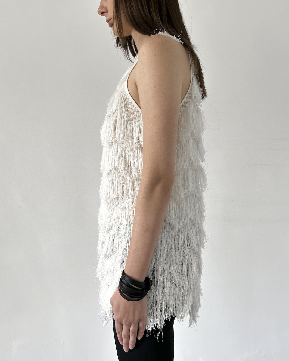 by Malene Birger Fringe Sleeveless Tunic