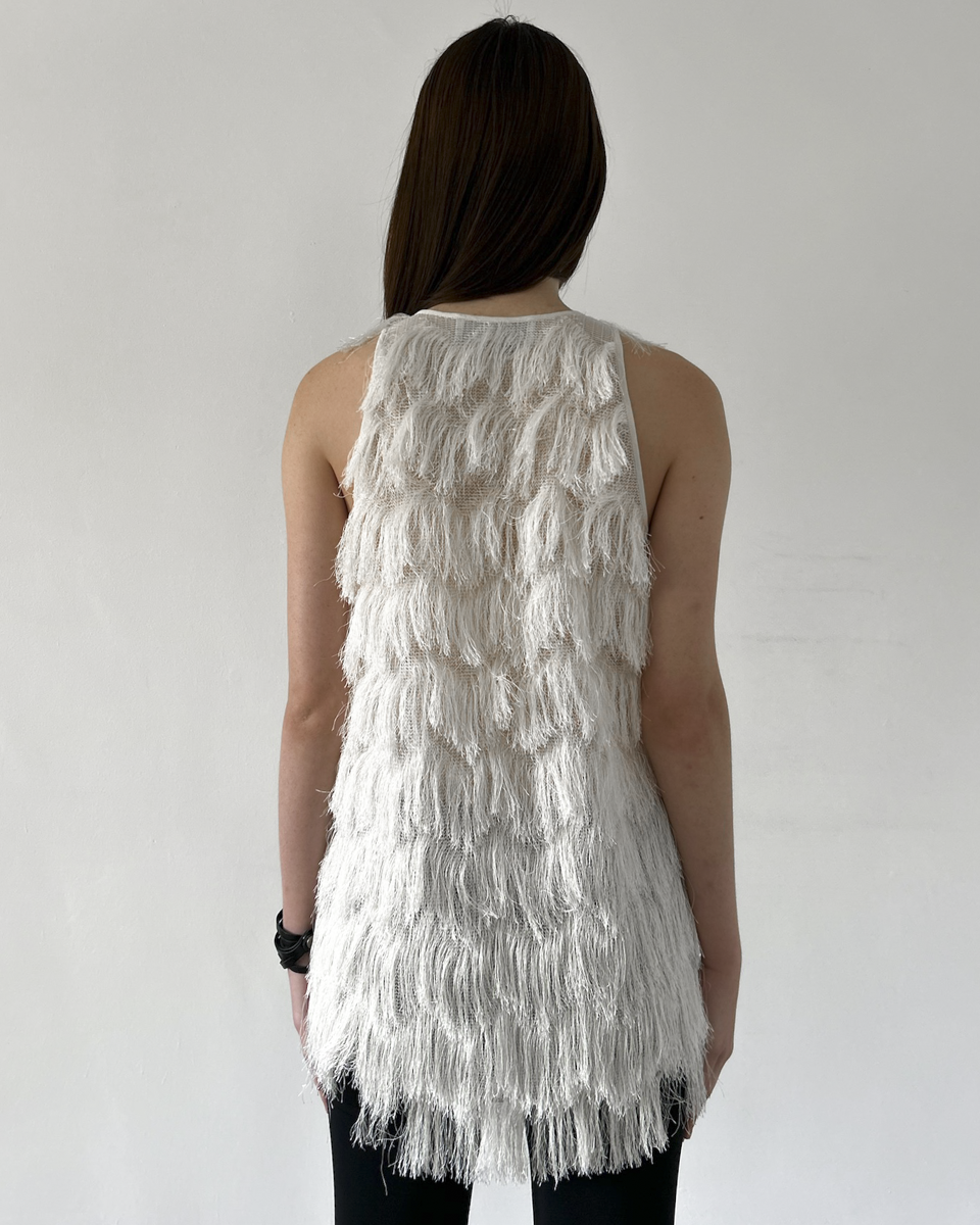 by Malene Birger Fringe Sleeveless Tunic