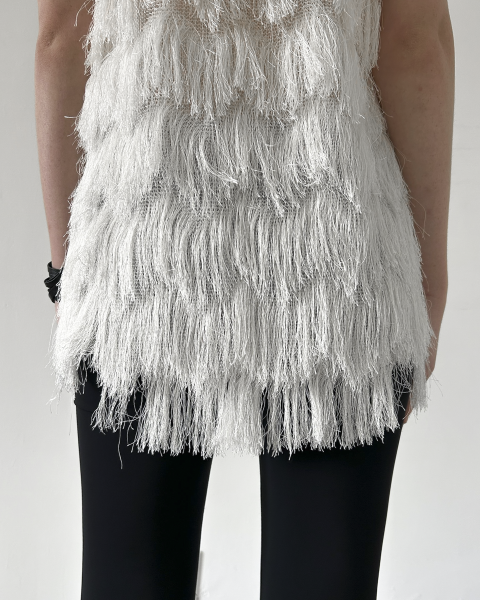 by Malene Birger Fringe Sleeveless Tunic