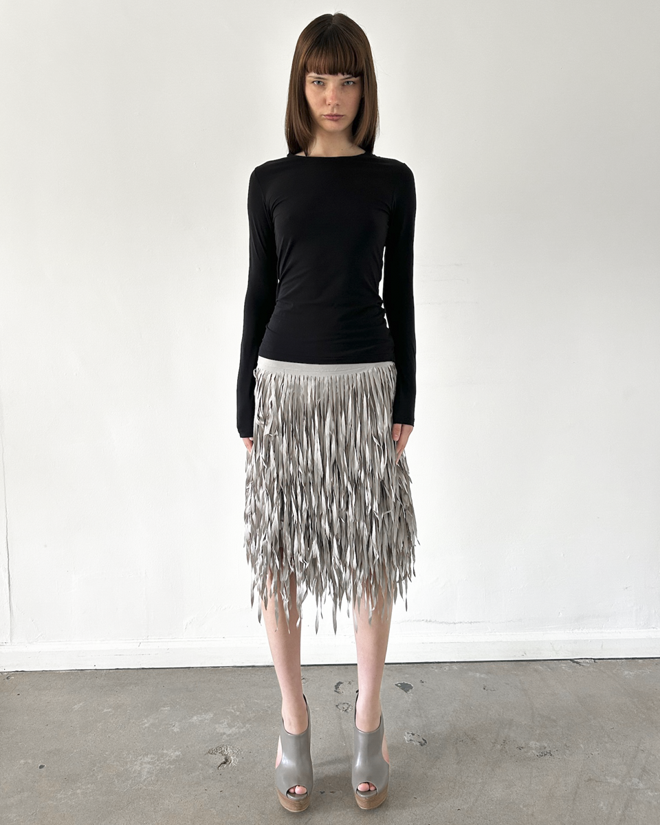Brunello Cucinelli Fringe Skirt