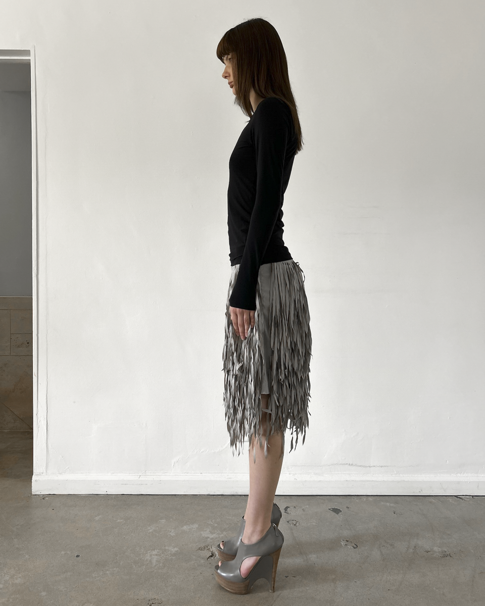 Brunello Cucinelli Fringe Skirt