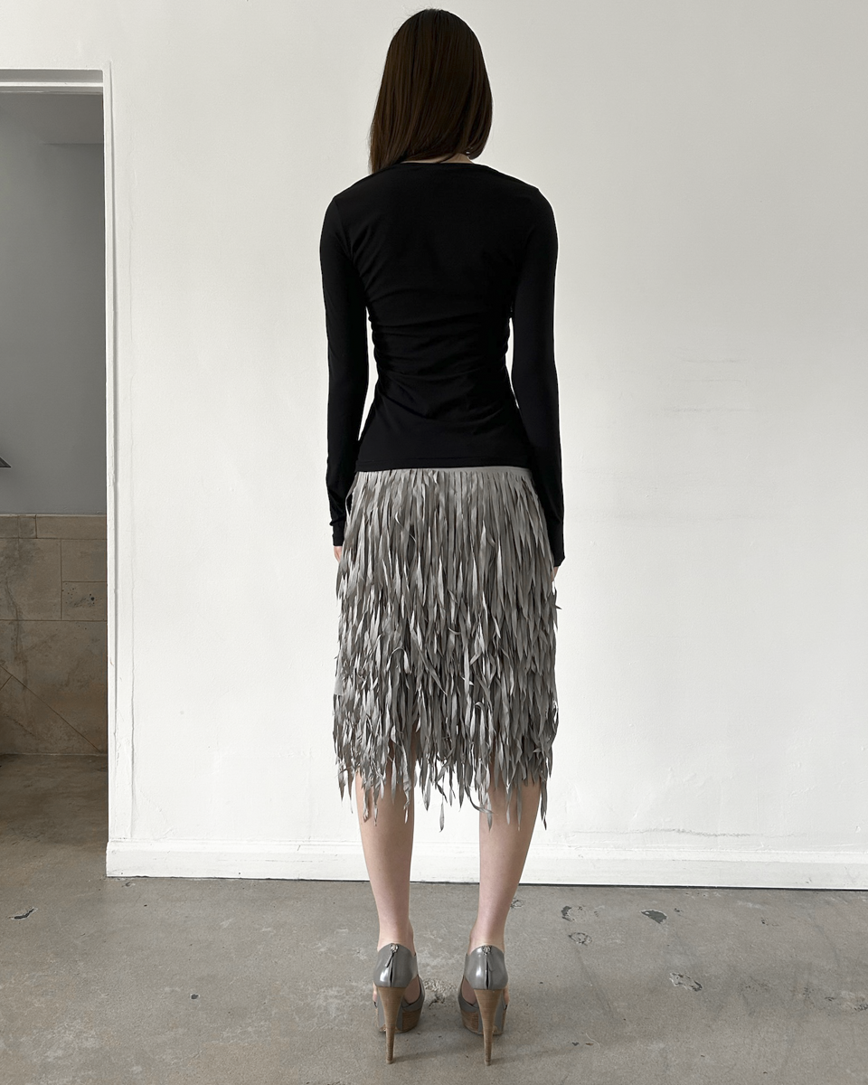 Brunello Cucinelli Fringe Skirt