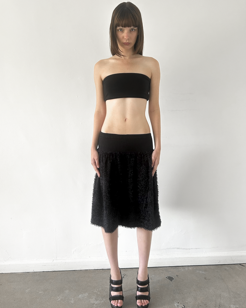 Issey Miyake "Me" (2000s) Shaggy Skirt