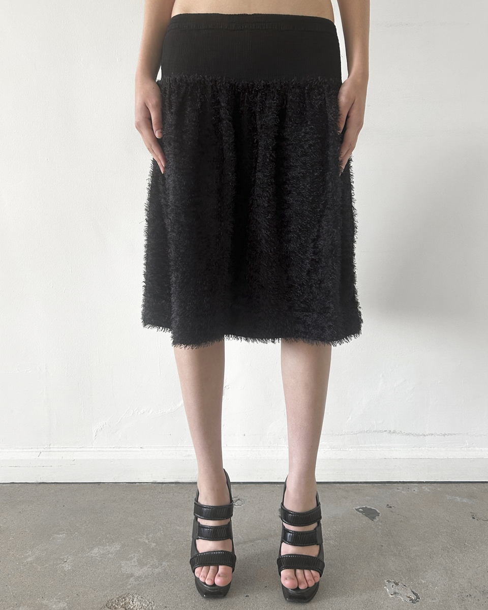 Issey Miyake "Me" (2000s) Shaggy Skirt