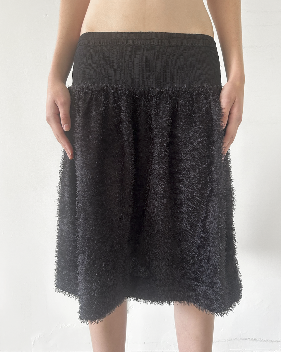 Issey Miyake "Me" (2000s) Shaggy Skirt