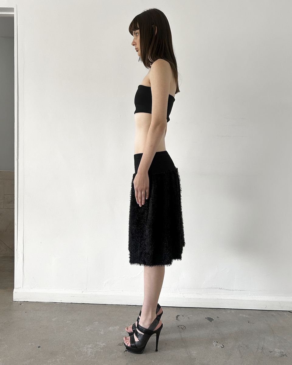 Issey Miyake "Me" (2000s) Shaggy Skirt