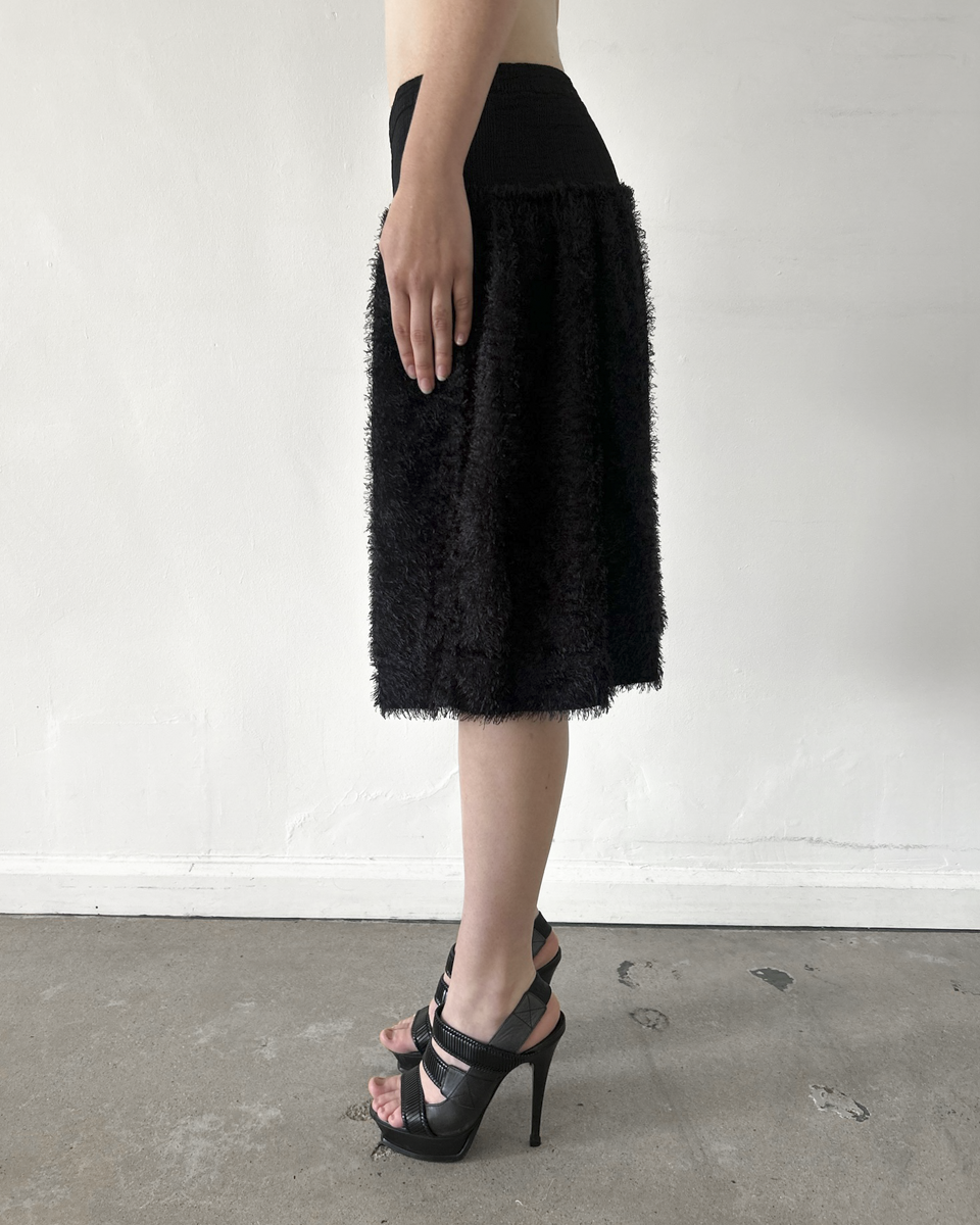Issey Miyake "Me" (2000s) Shaggy Skirt