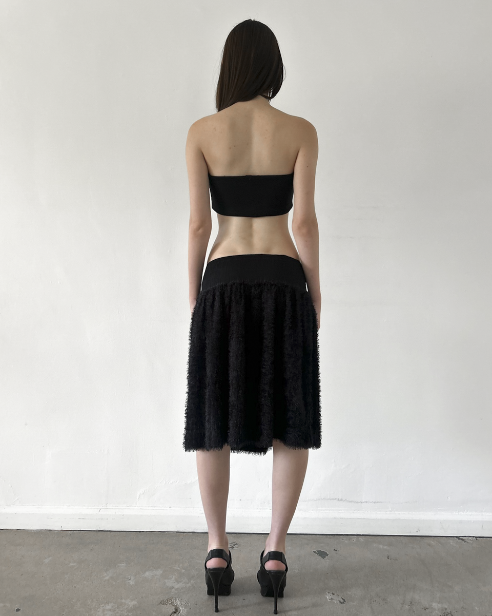 Issey Miyake "Me" (2000s) Shaggy Skirt