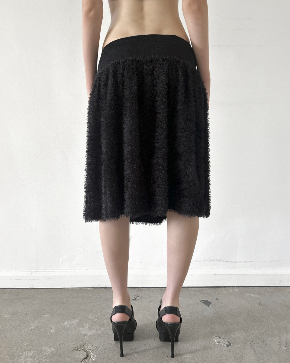 Issey Miyake "Me" (2000s) Shaggy Skirt