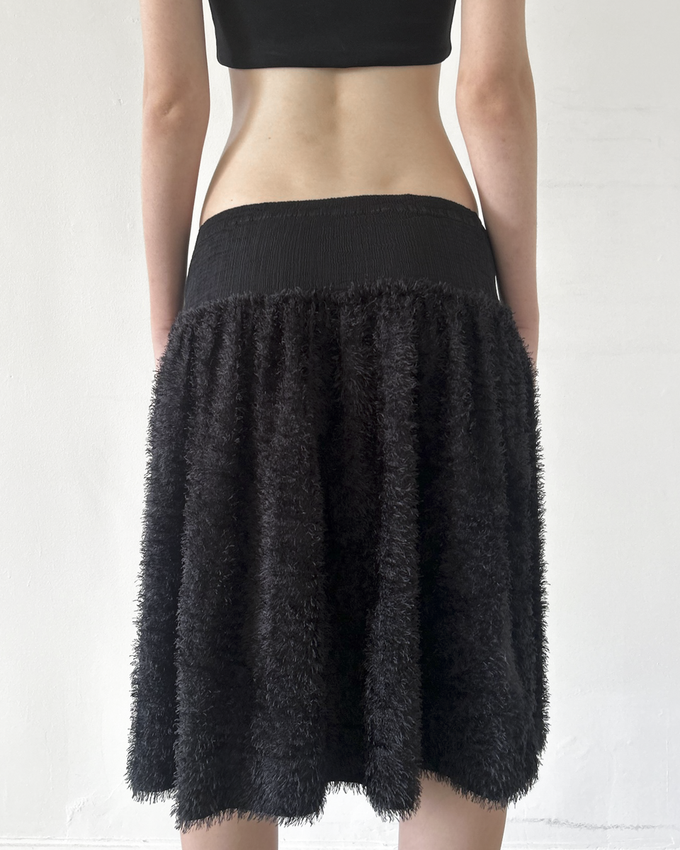 Issey Miyake "Me" (2000s) Shaggy Skirt