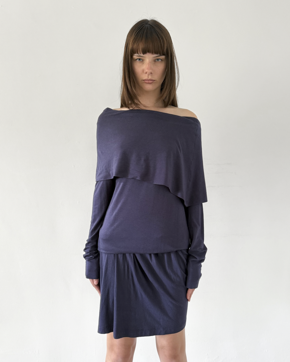 Alexander McQueen Drop-waist Cowl Neck Dress