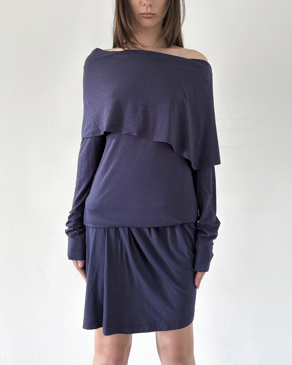 Alexander McQueen Drop-waist Cowl Neck Dress