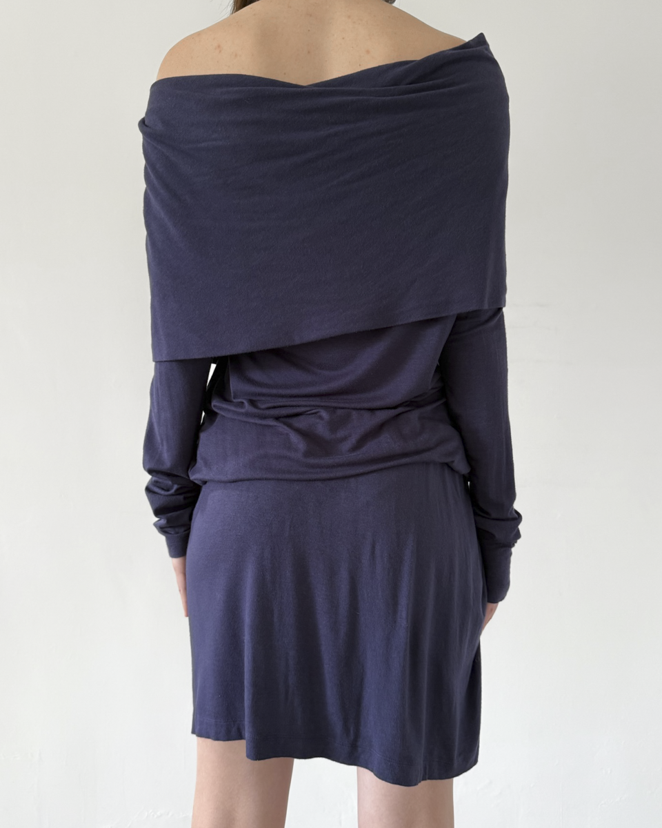 Alexander McQueen Drop-waist Cowl Neck Dress