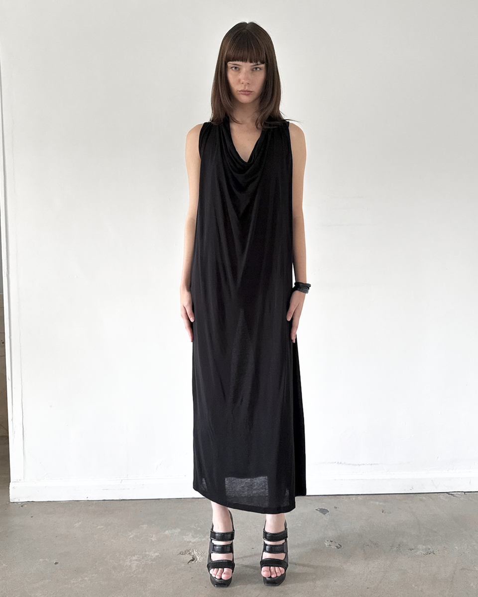 Hussein Chalayan (90s-2000s) Cowl Neck Dress