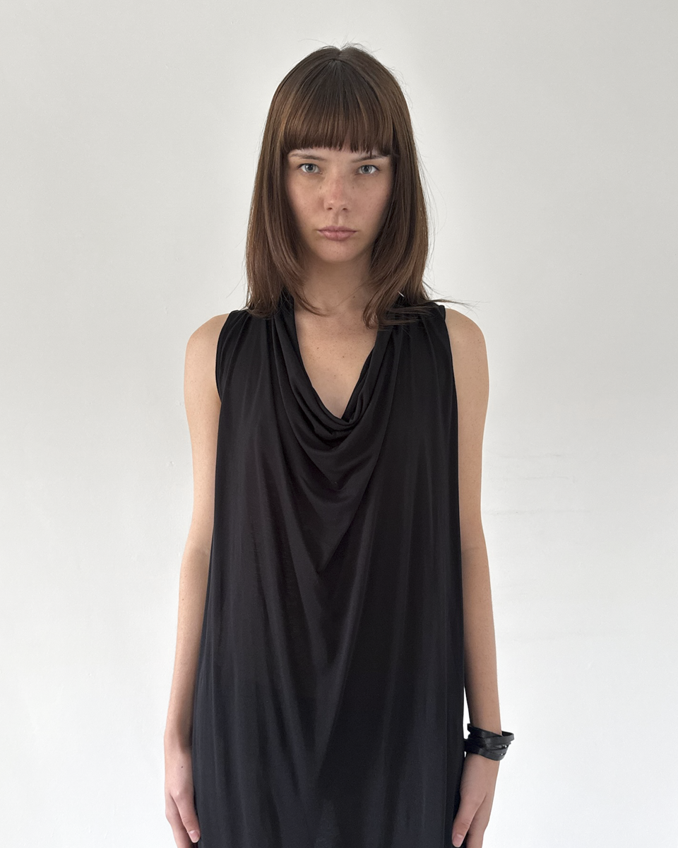 Hussein Chalayan (90s-2000s) Cowl Neck Dress