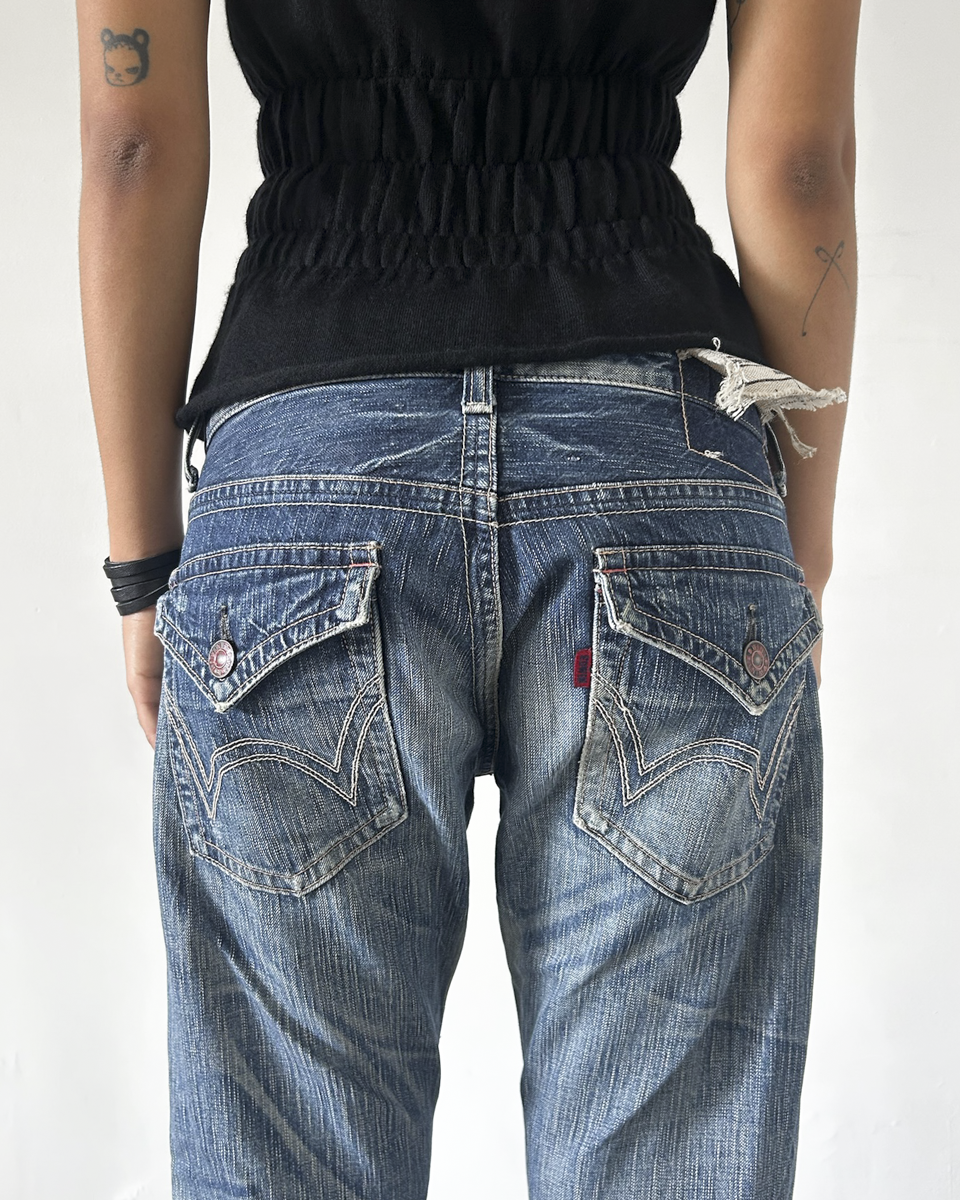 Edwin 503 BlueTrip with Button Back Pockets