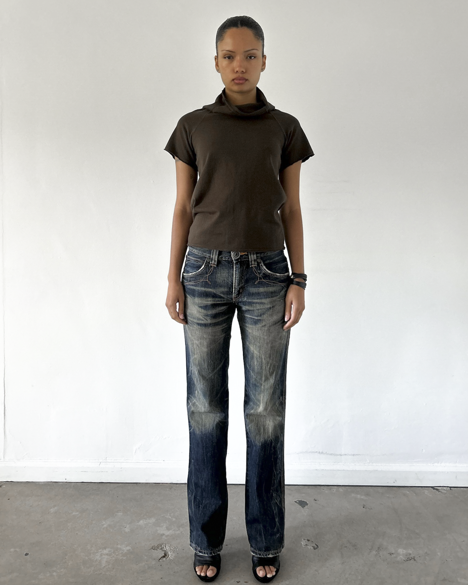 Edwin 503 BlueTrip Denim with Leather Pockets