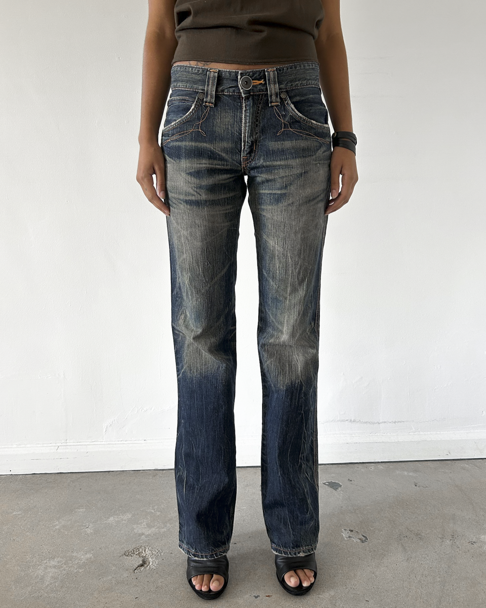 Edwin 503 BlueTrip Denim with Leather Pockets
