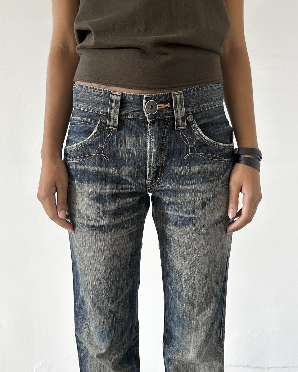 Edwin 503 BlueTrip Denim with Leather Pockets