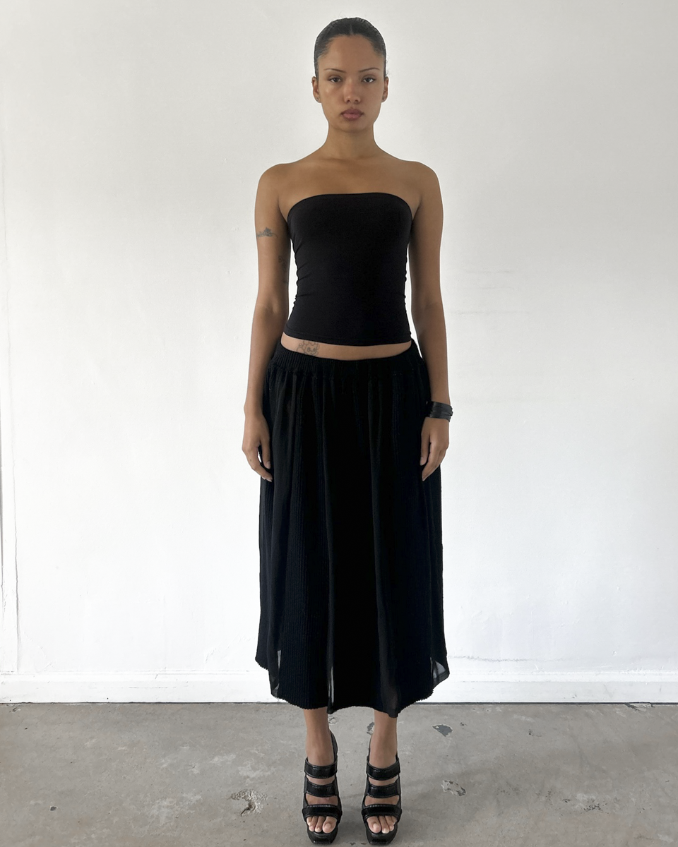 Robe de Chambre AW2002 Knit Pleated Skirt