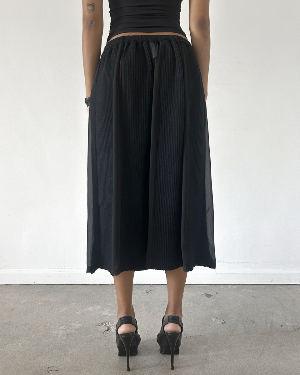 Robe de Chambre AW2002 Knit Pleated Skirt