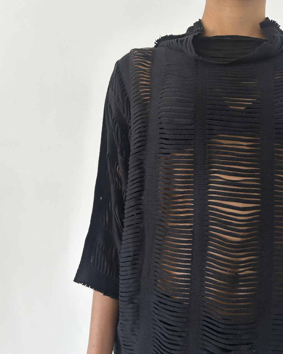 Issey Miyake APOC (2011) Fringe Cut-Out Top