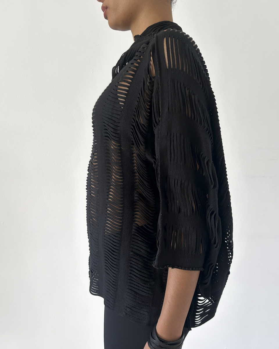 Issey Miyake APOC (2011) Fringe Cut-Out Top