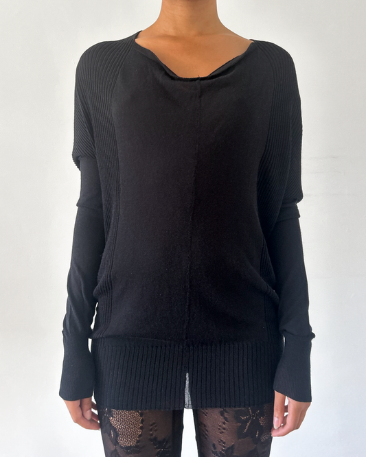 Ilaria Nistri Cowl Neck Tunic Sweater