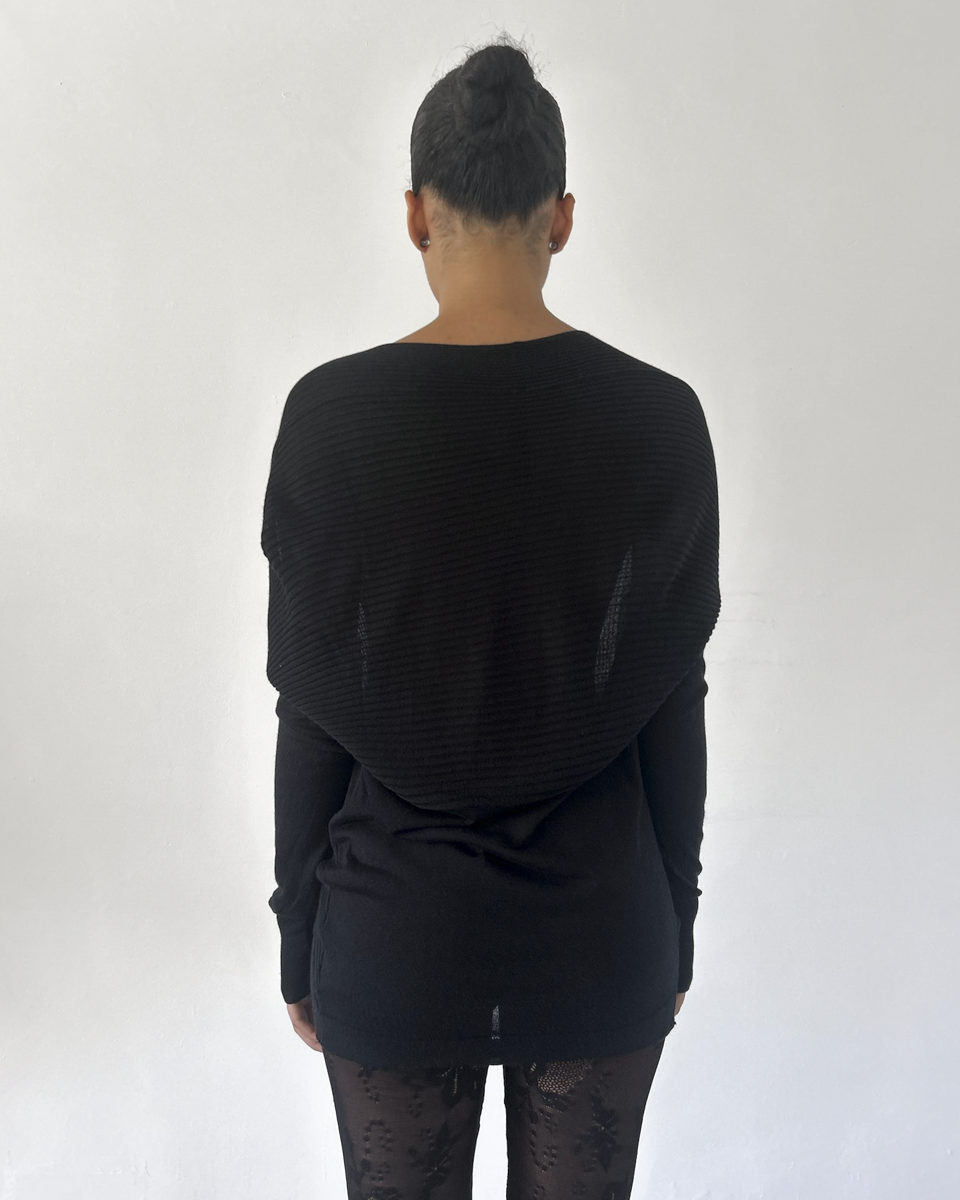 Ilaria Nistri Cowl Neck Tunic Sweater