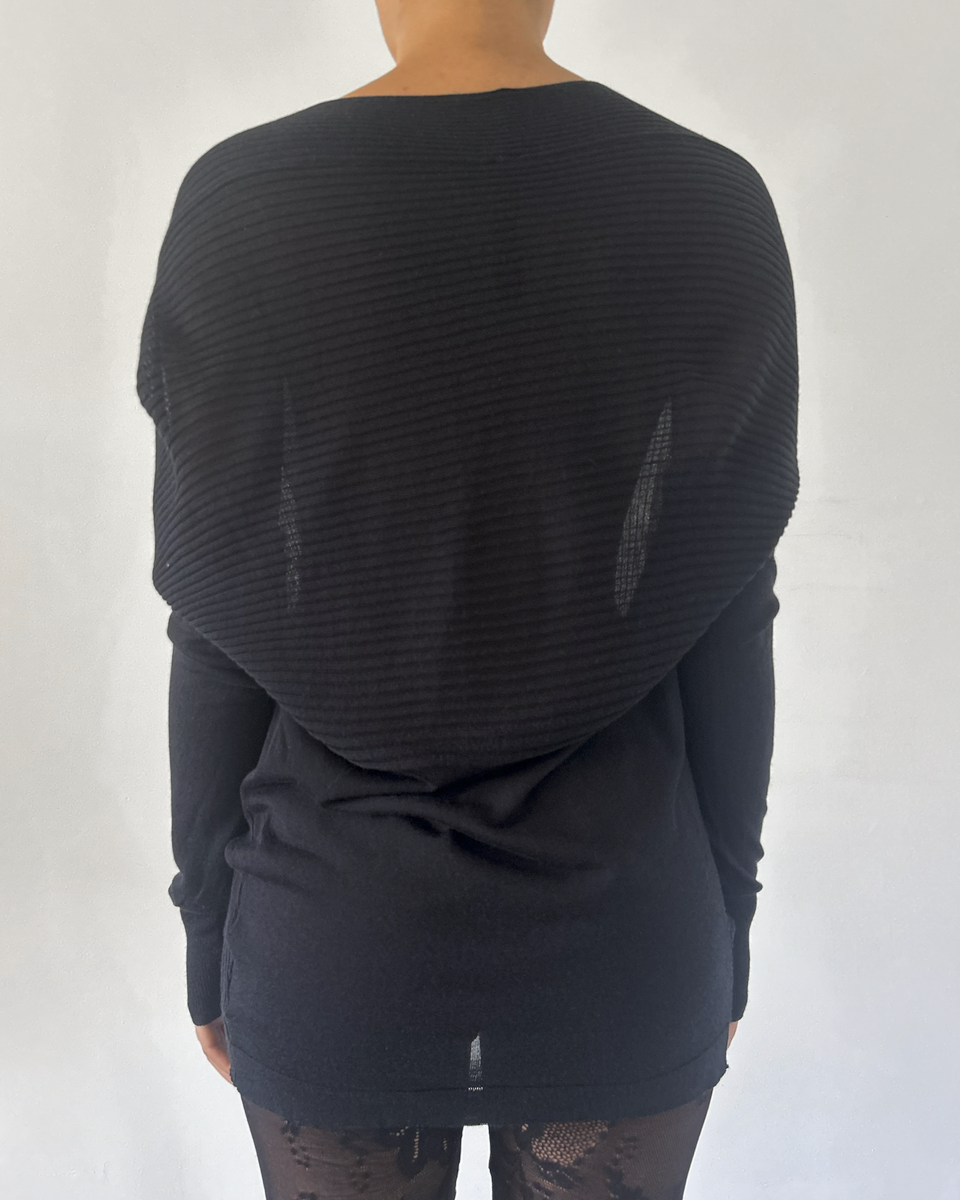 Ilaria Nistri Cowl Neck Tunic Sweater