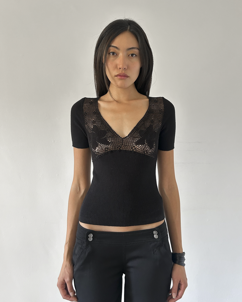 Blumarine Anna Molinari Crochet Top